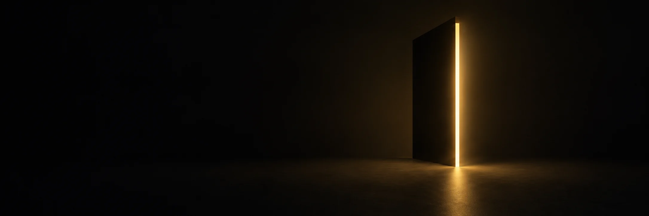BAI collection artwork: a dark doorway with a gold light edge
